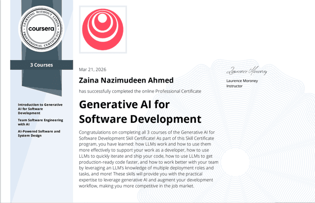 Generative AI for Software Development