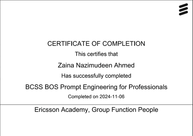 Prompt Engineering for Professionals (BCSS BOS)