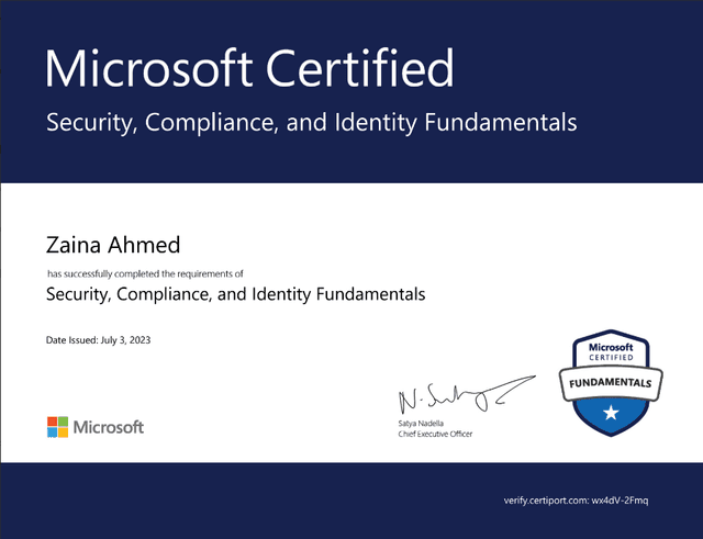 Security, Compliance & Identity Fundamentals (SC-900)